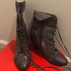 Miz-Mooz grey laced bootie.